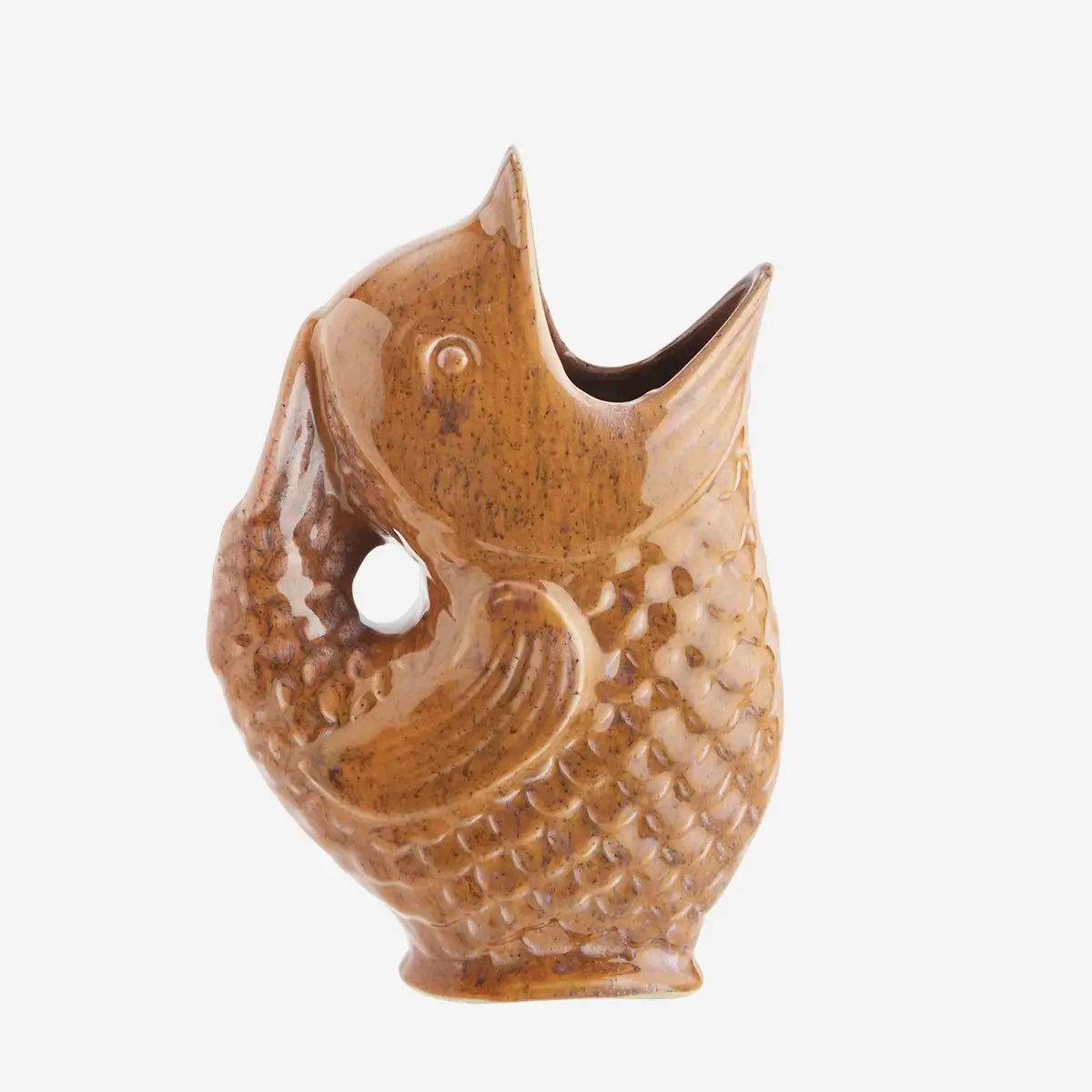 STONEWARE VASE Golden orange - LEEF mode en accessoires