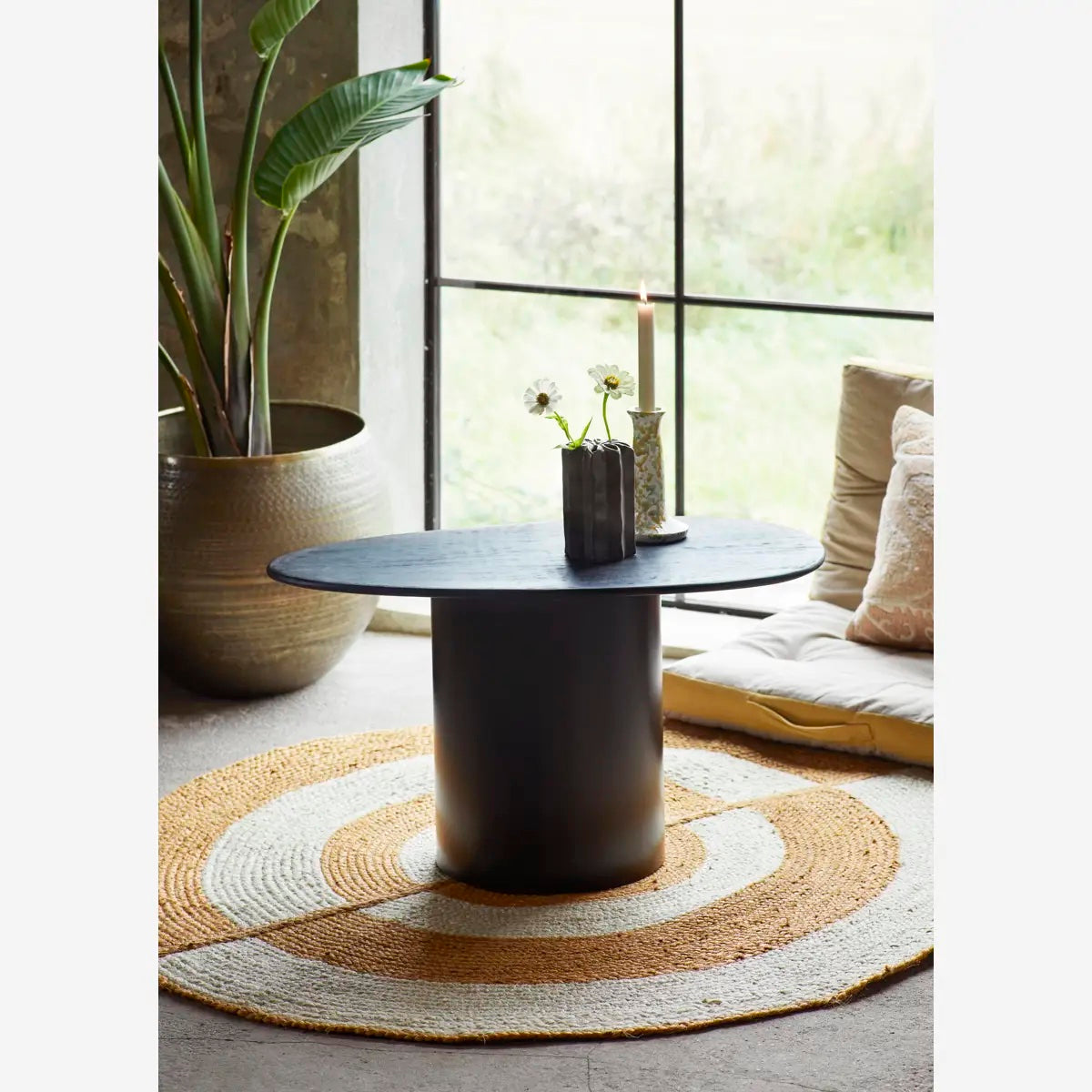 SUZANI EMBROIDERED CUSHION Off white, powder, camel - LEEF mode en accessoires
