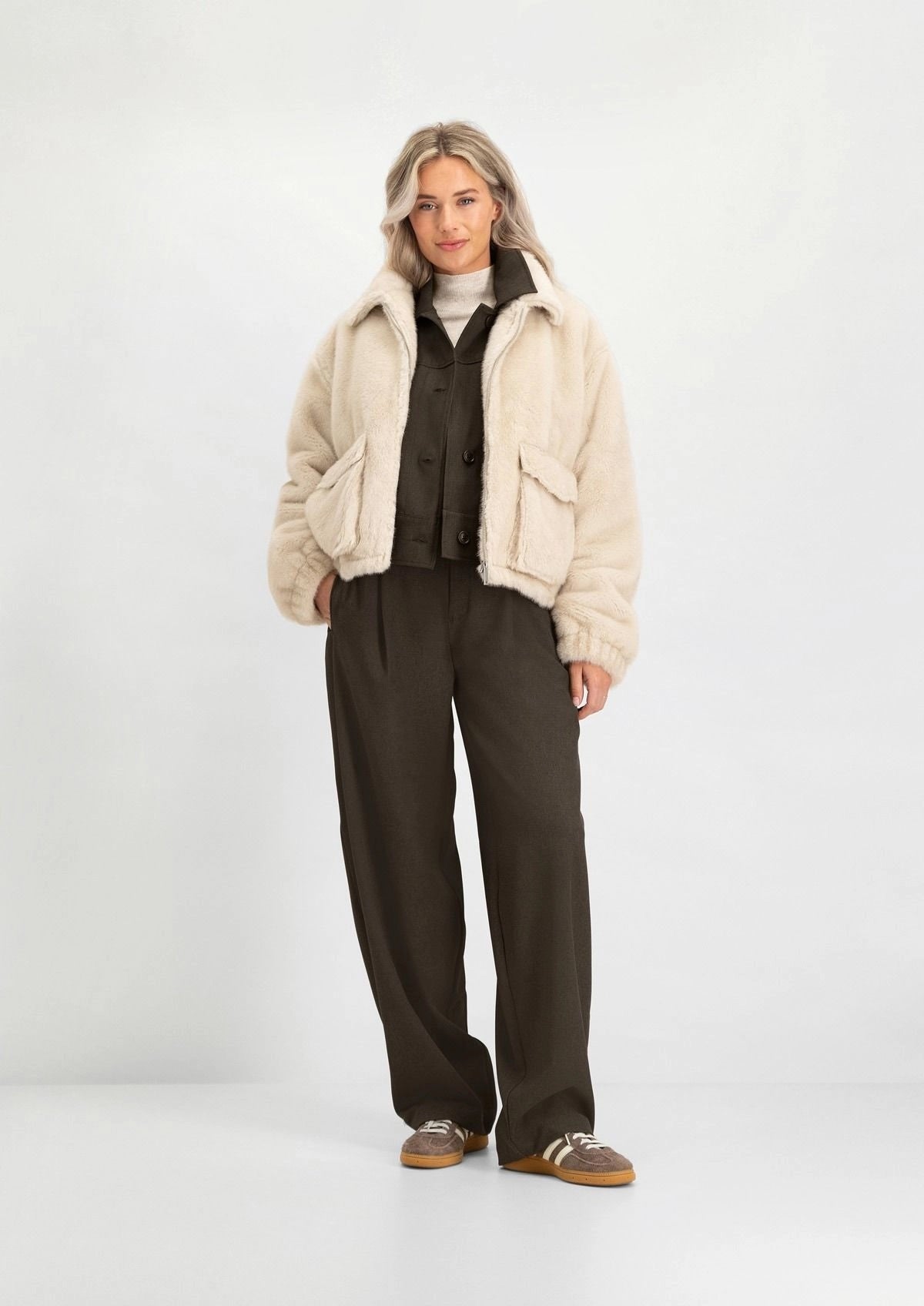 Sabine Pants 1089 Mocha - LEEF mode en accessoires