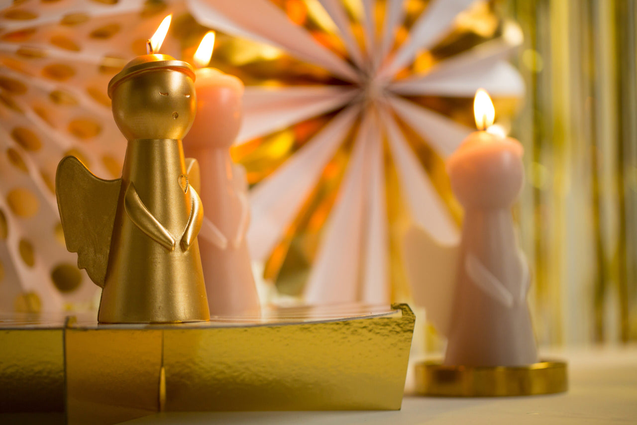 Sculpture engel goud - LEEF mode en accessoires