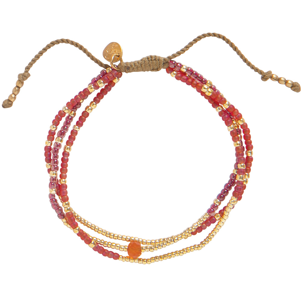 Sensation Carnelian Bracelet GC Carnelian - LEEF mode en accessoires