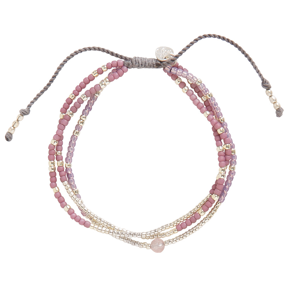 Sensation Rose Quartz Bracelet SC Rose quartz - LEEF mode en accessoires