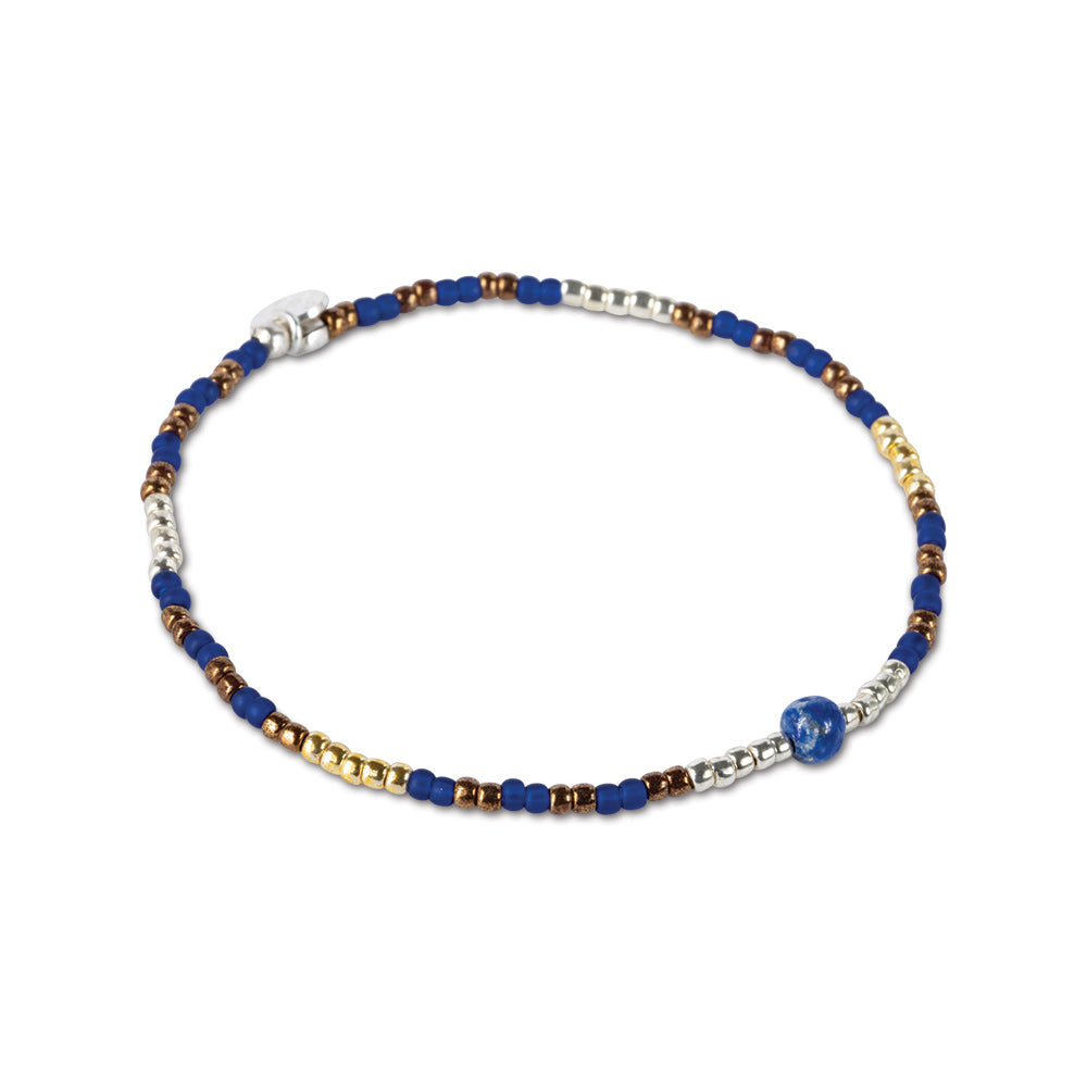 Sensible Lapis Lazuli Bracelet Silver Colored Lapis Lazuli