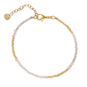 Serene Rose Quartz Bracelet GC Rose quartz - LEEF mode en accessoires