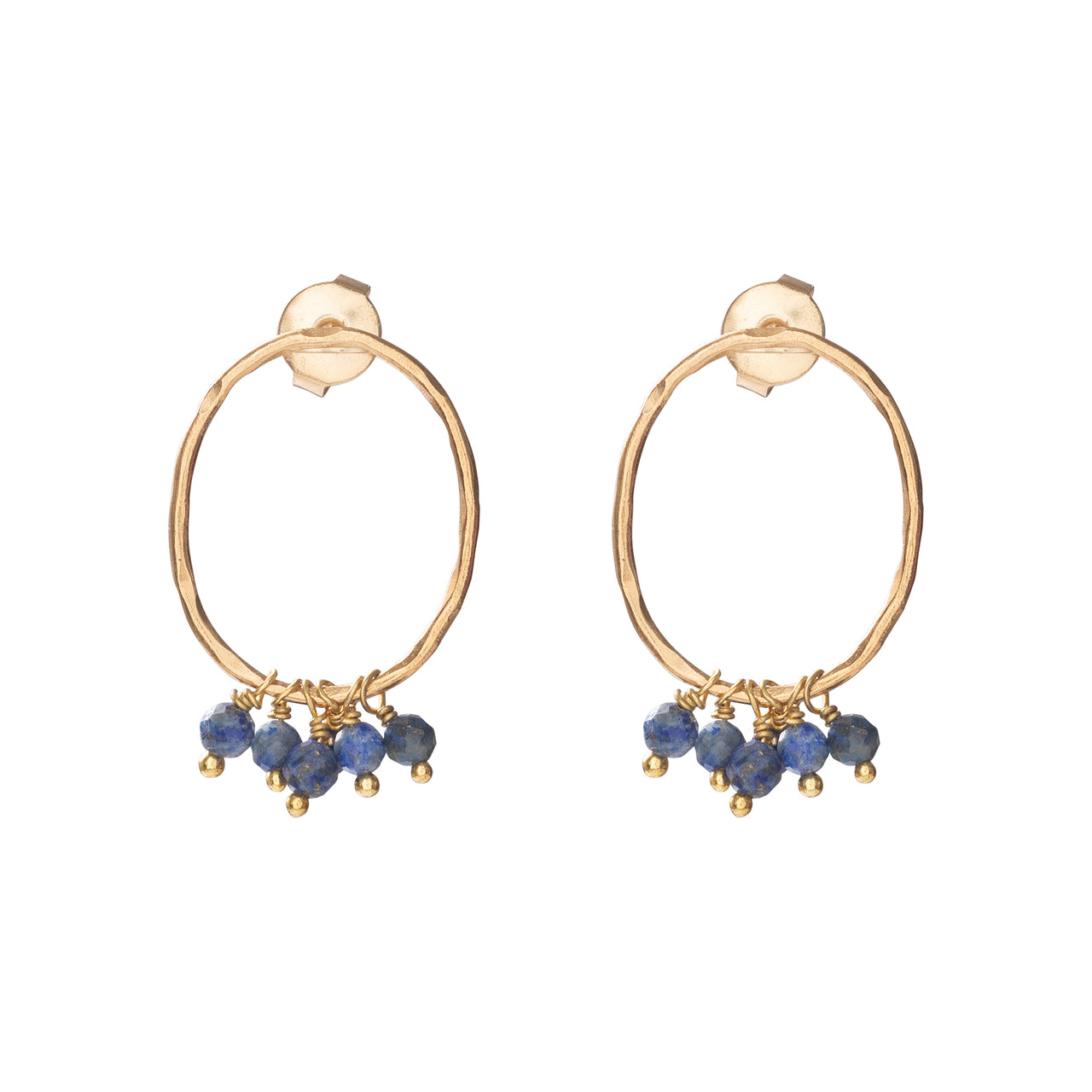 Serenity Lapis Lazuli GP Earrings Lapis Lazuli - LEEF mode en accessoires