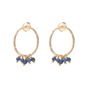 Serenity Lapis Lazuli GP Earrings Lapis Lazuli - LEEF mode en accessoires