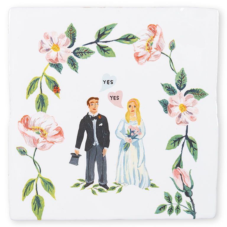 She said yes 10x10cm