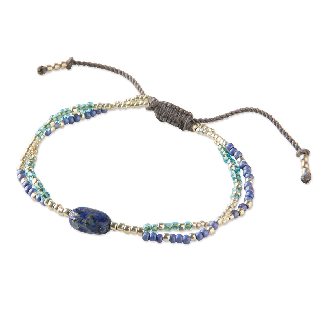 Shining Lapis Lazuli Bracelet SC Lapis Lazuli - LEEF mode en accessoires