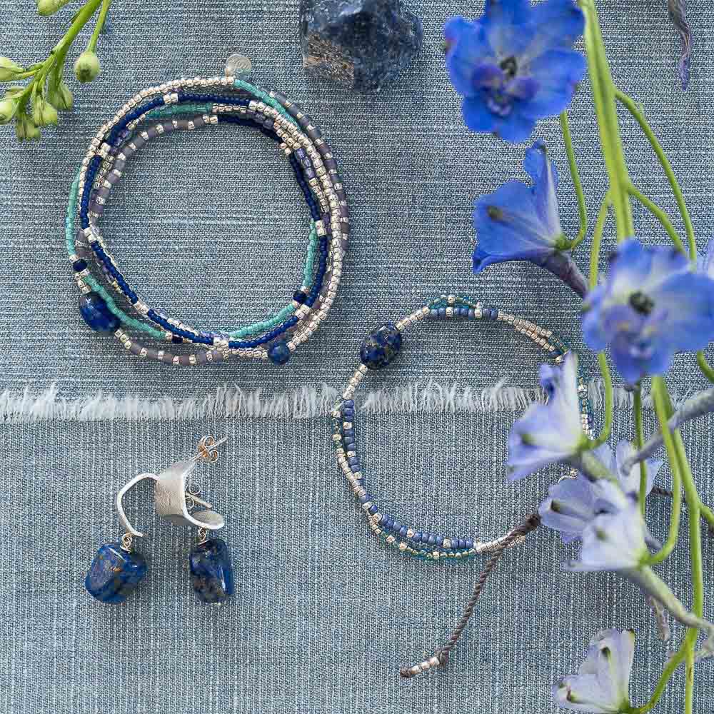 Shining Lapis Lazuli Bracelet SC Lapis Lazuli - LEEF mode en accessoires