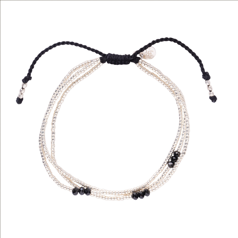 Shiny Black Onyx Bracelet SC Black onyx - LEEF mode en accessoires
