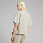 Shirt Valje Linen Embroderie Ecru ecru - LEEF mode en accessoires