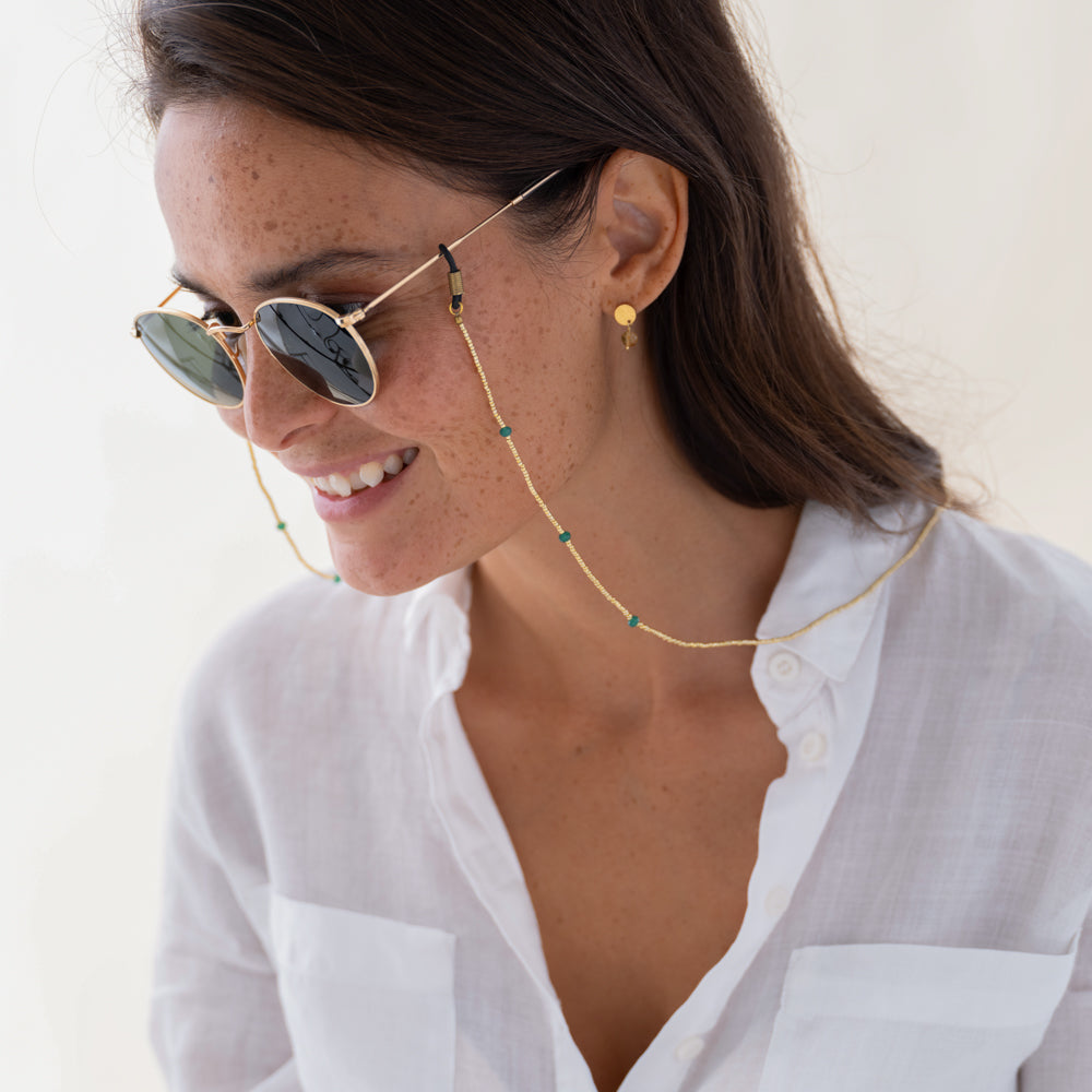 Shore Aventurine Glasses Cord GC Aventurine - LEEF mode en accessoires