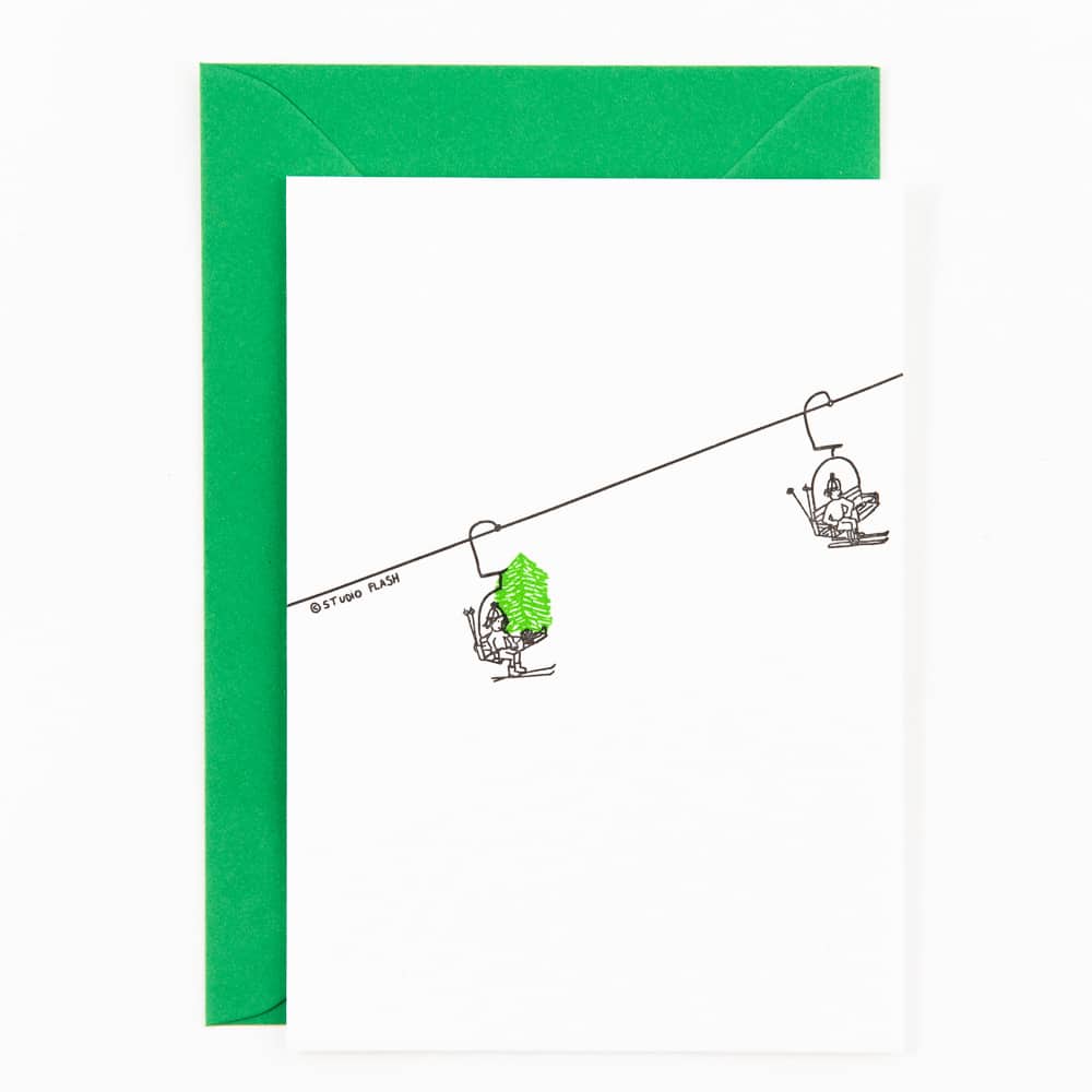 Skilift With Christmas Tree - LEEF mode en accessoires