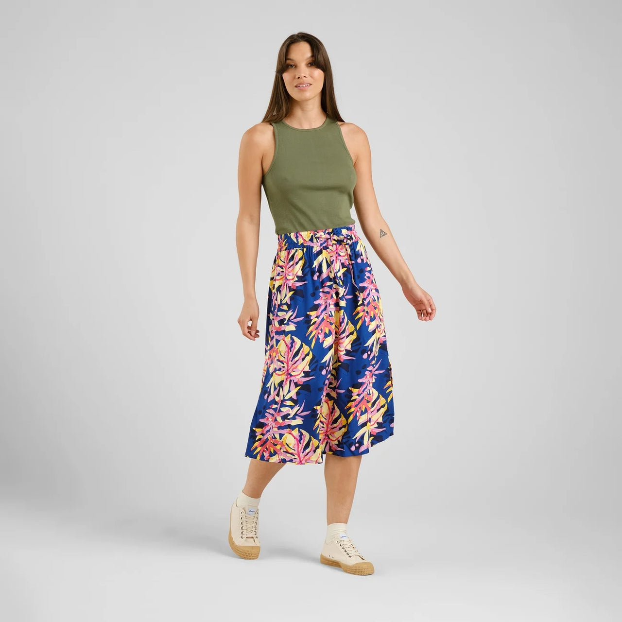 Skirt Klippan Tropical Collage Multi Color - LEEF mode en accessoires