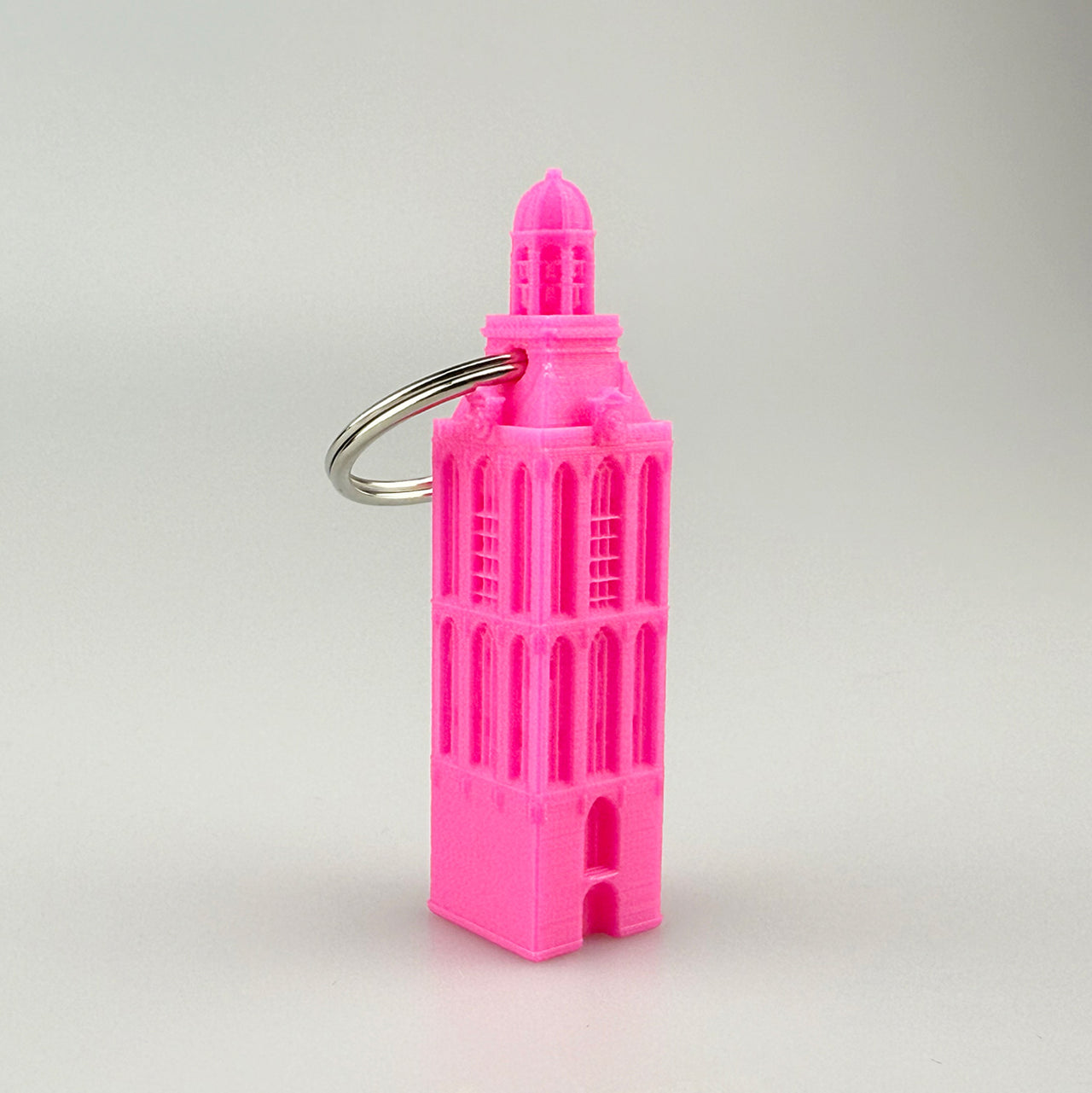 Sleutelhanger Meppeler Toren Groot Fel Roze