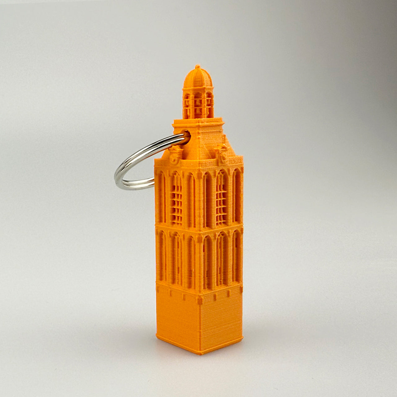 Sleutelhanger Meppeler Toren Groot Helder Oranje