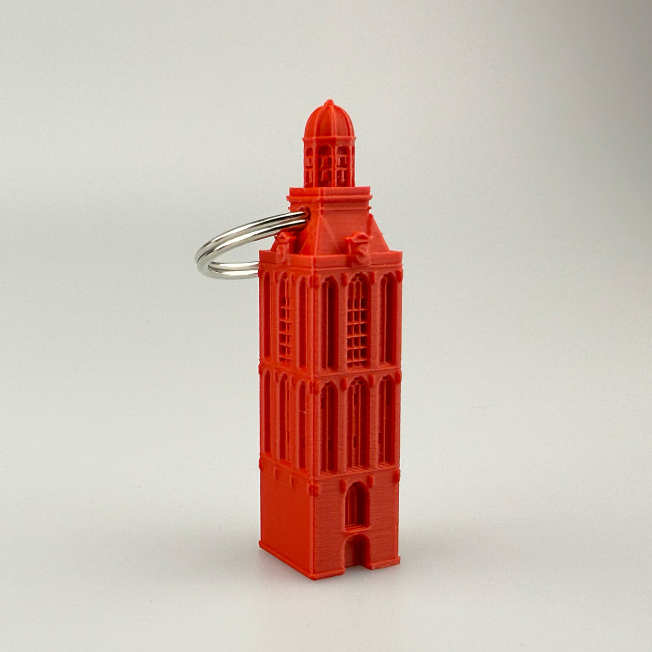 Sleutelhanger Meppeler Toren Groot Helder Rood