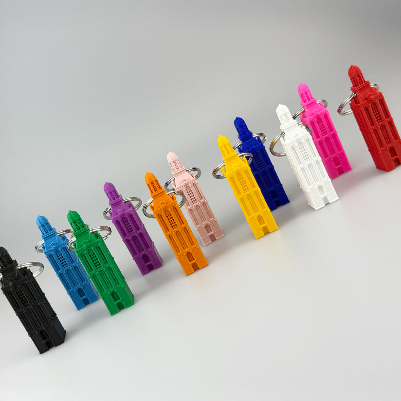 Sleutelhanger Meppeler Toren Groot Licht Roze