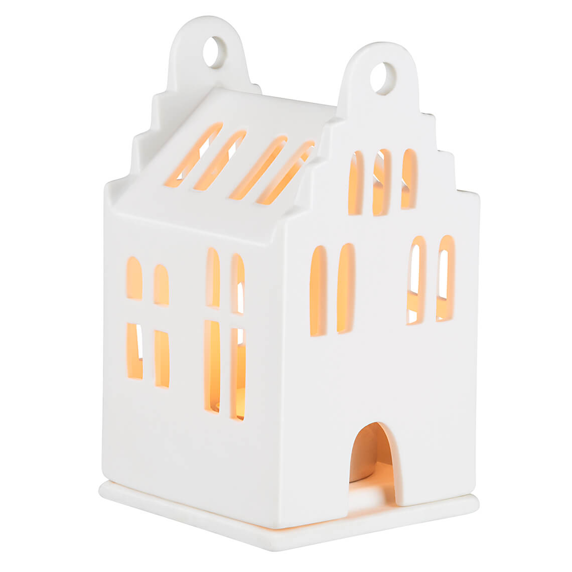 Small Lighthouse gable roof house 6x6,5x11cm