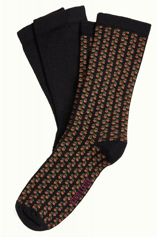 Socks 2-Pack Perkins 001 Black