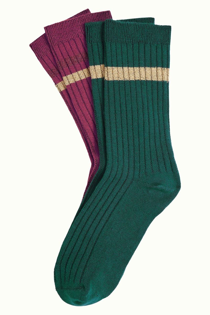 Socks 2-pack Paz 200 Pine Green