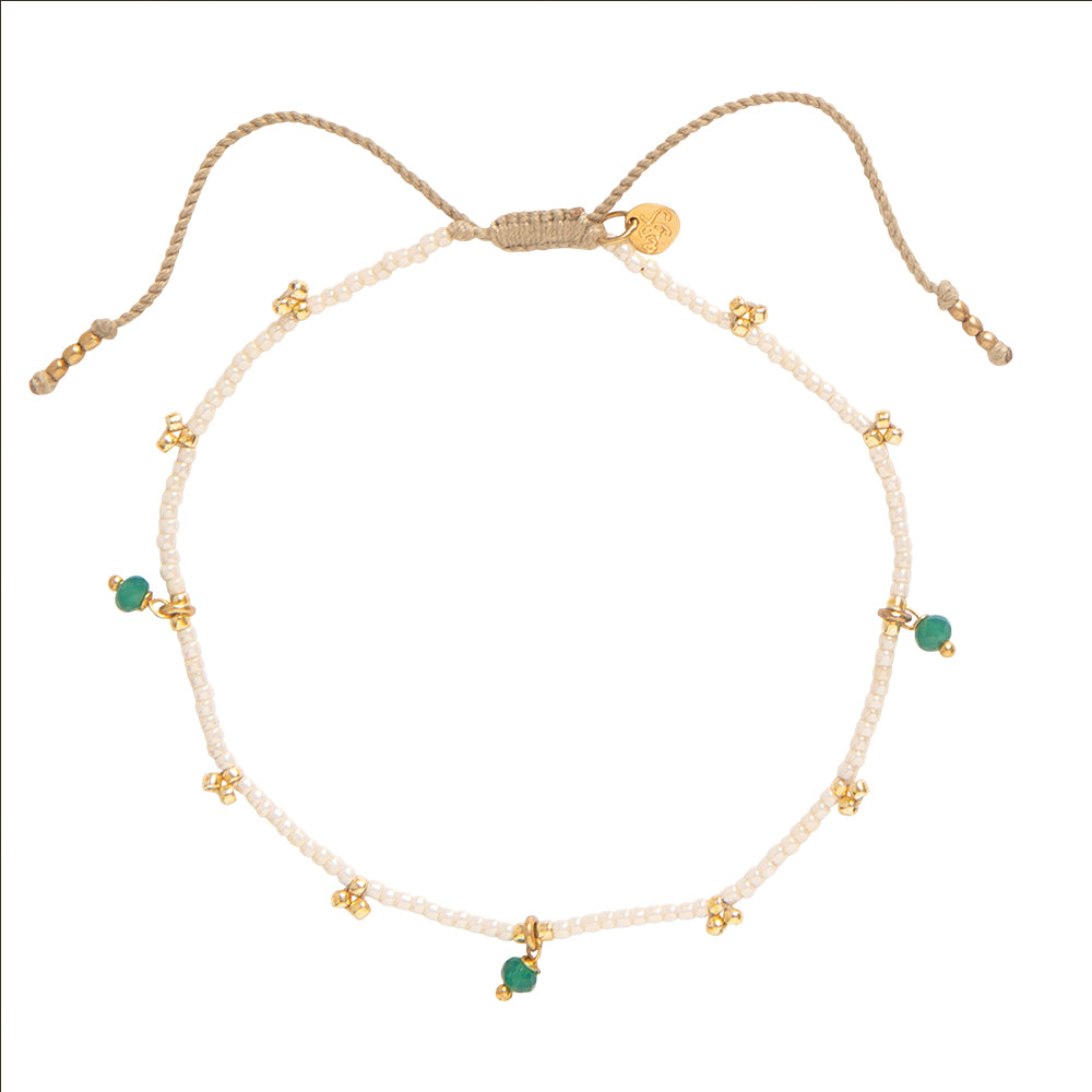 Spice Aventurine Anklet GC Aventurine - LEEF mode en accessoires