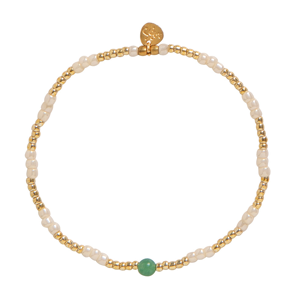 Splash Aventurine Bracelet GC Aventurine - LEEF mode en accessoires