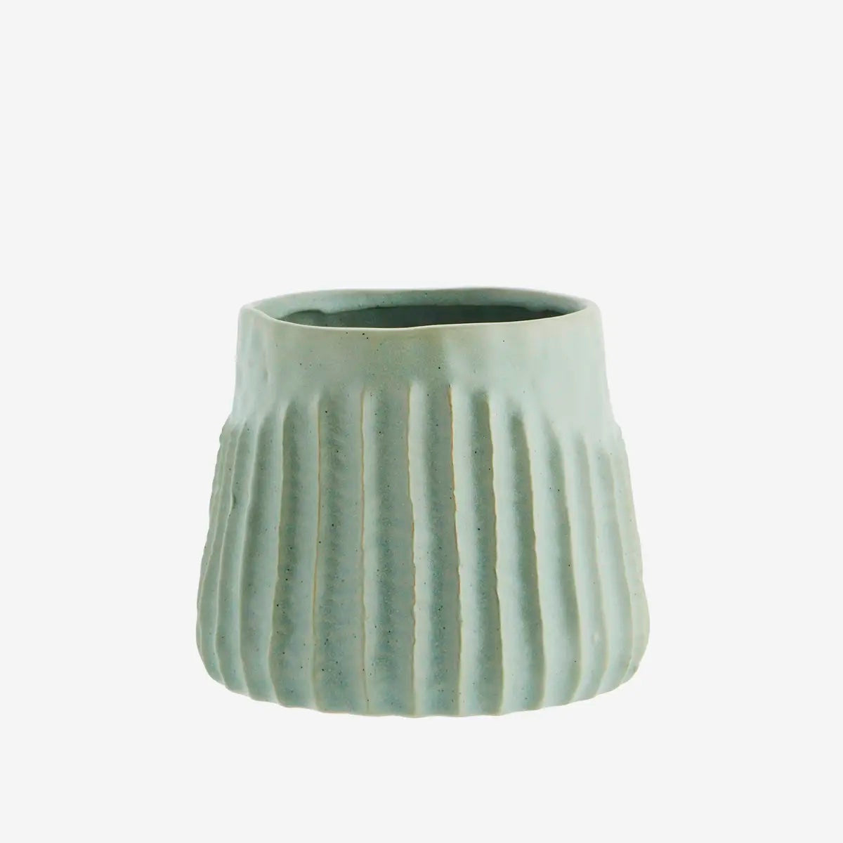 Stoneware flower pot Sage