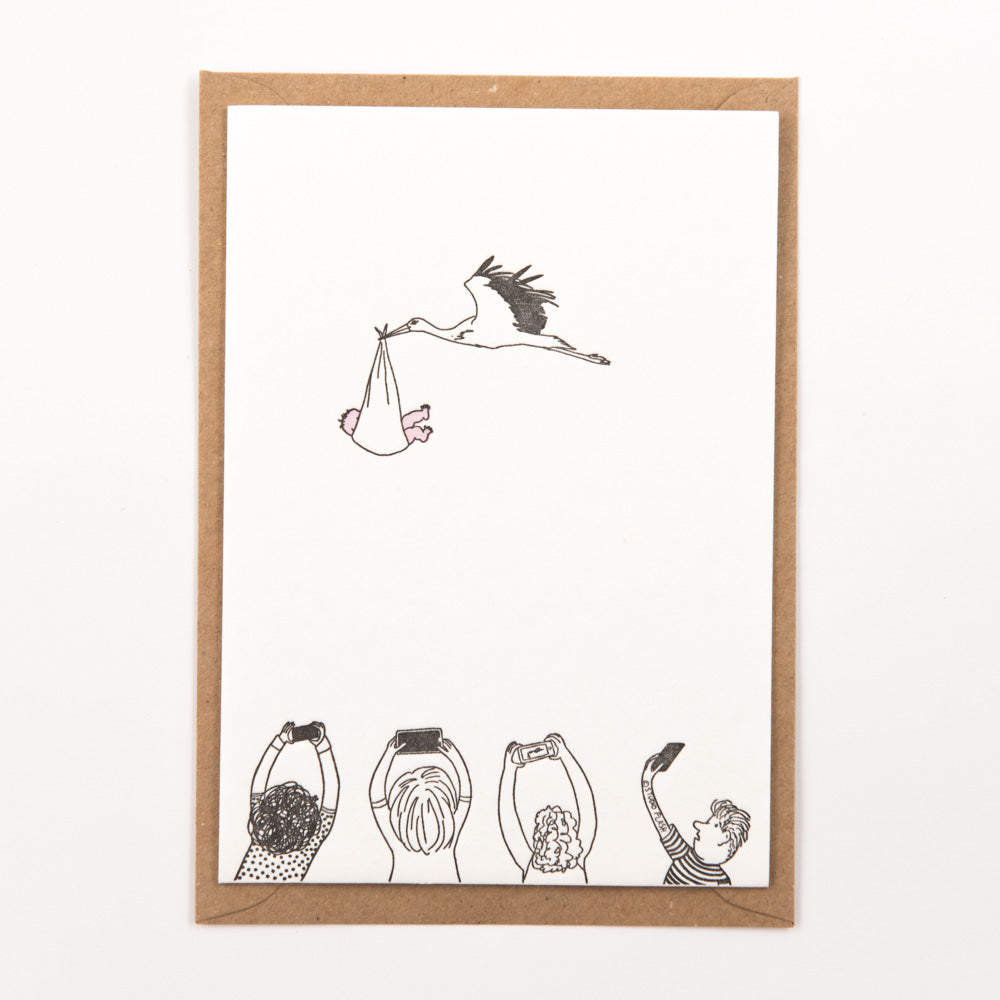 Stork with baby - LEEF mode en accessoires