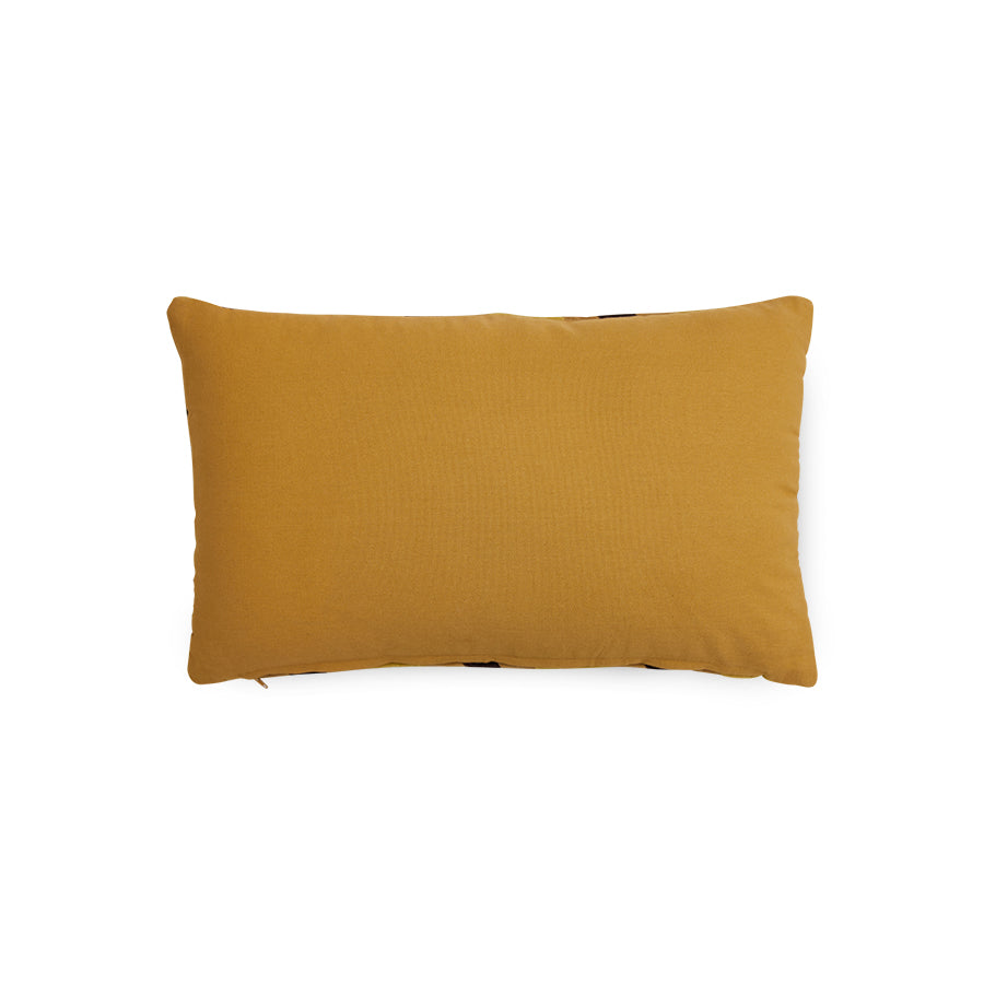 Striped Velvet Cushion Honey (50x30cm) Honey - LEEF mode en accessoires