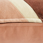 Striped Velvet Cushion Rose (60x35cm) Rose - LEEF mode en accessoires