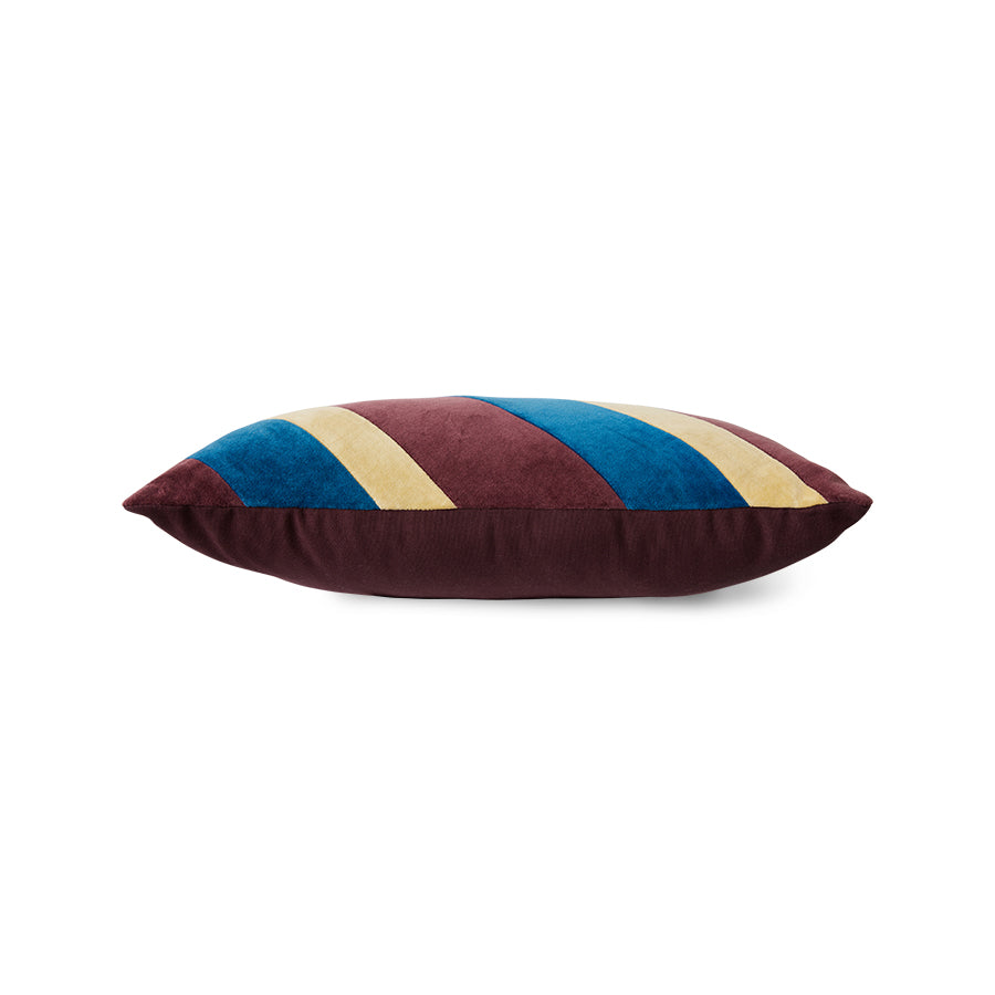 Striped Velvet Cushion Speakeasy (50x30cm) Speakeasy - LEEF mode en accessoires