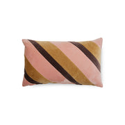 Striped Velvet Cushion Sunkissed (50x35cm) Sunkissed - LEEF mode en accessoires