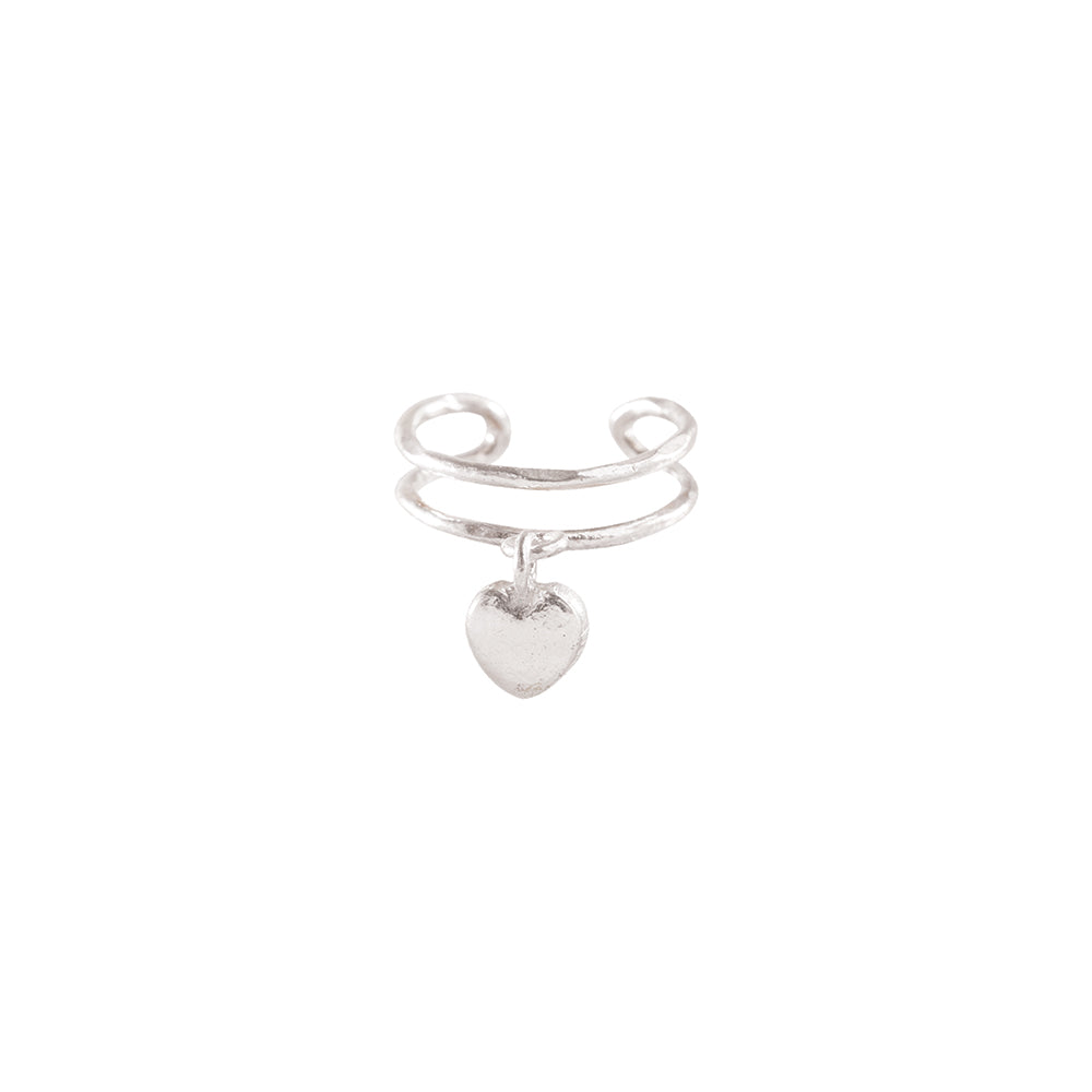 Symbol Ear Cuff Heart SP Heart - LEEF mode en accessoires
