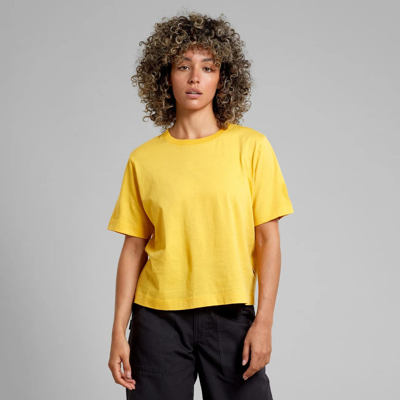 T-Shirt Visby Base  Misted Yellow