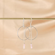 Talent Rose Quartz Earrings SP Rose quartz - LEEF mode en accessoires