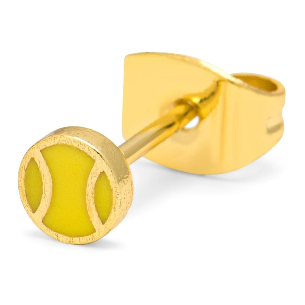 TennisEarring1pcsGoldPlated__1