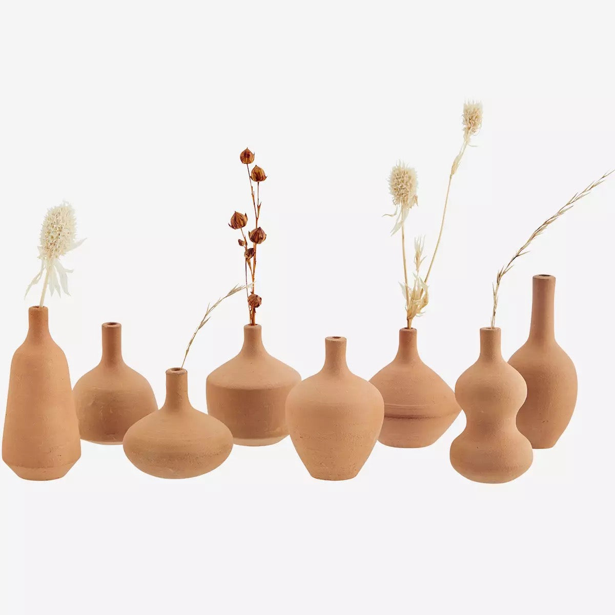 Terracotta Mini Vase Bruin - LEEF mode en accessoires