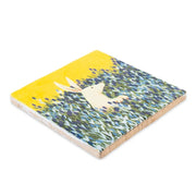 Decoratief wandpaneel van StoryTiles The Observer 10x10 met zwart-wit ontwerp en geometrische patronen voor een moderne uitstraling