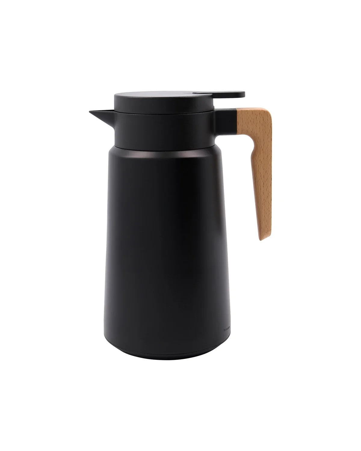 Zwarte House Doctor Thermos HD Cole van 1,8 liter met stevige handvat en roestvrijstalen deksel, geschikt voor warme en koude dranken
