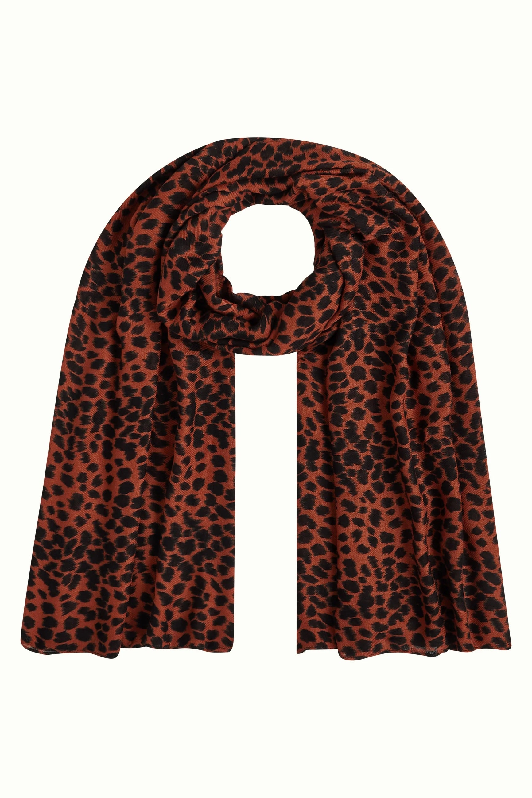 Tiger Scarf  554 Spicy Brown - LEEF mode en accessoires
