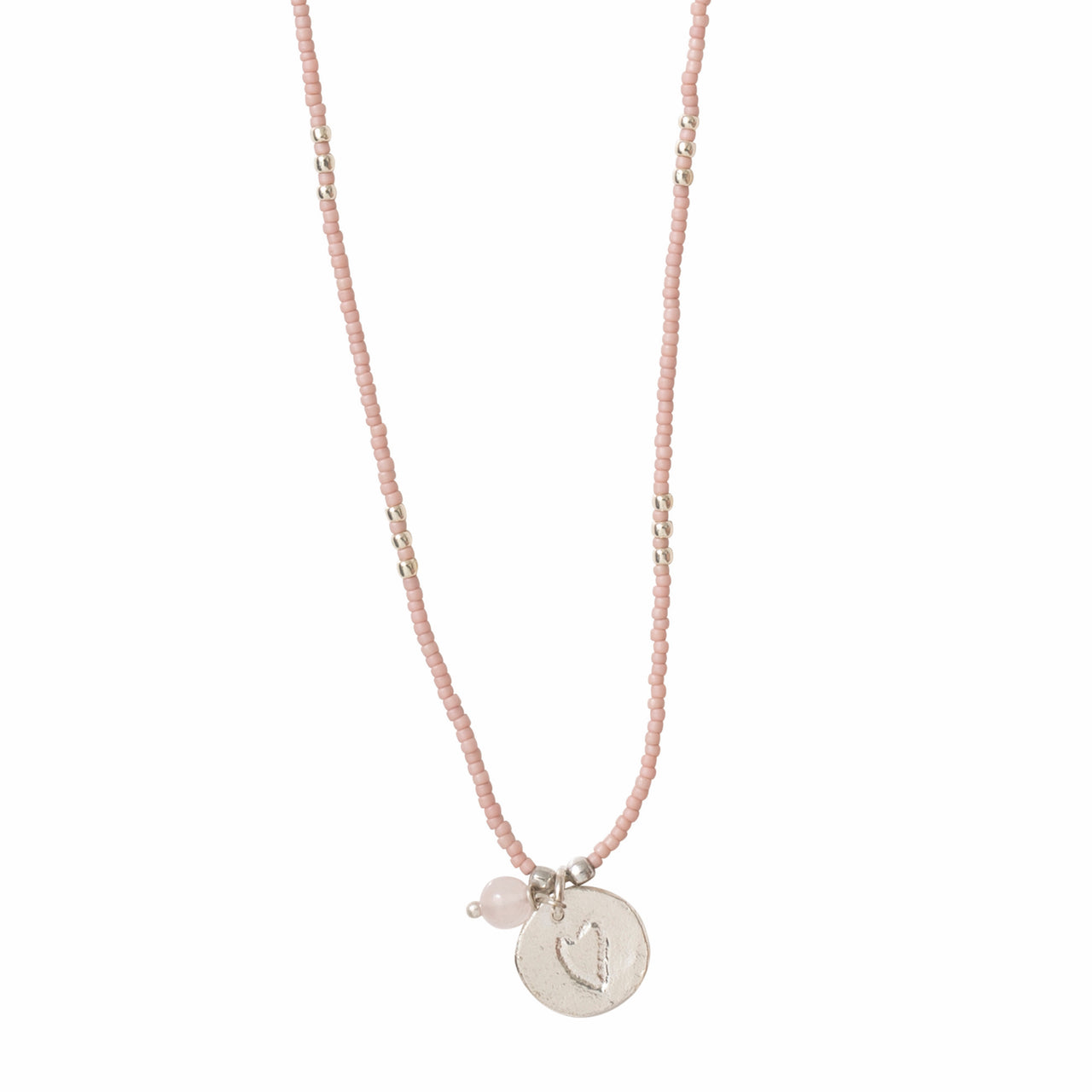 Timeless Rose Quartz Sc Necklace Rose quartz - LEEF mode en accessoires