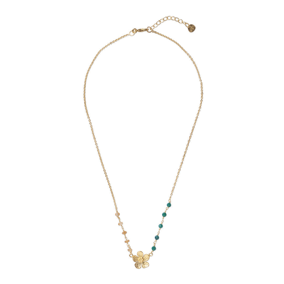 Truthful Aventurine Citrine Neclklace GP Aventurine - LEEF mode en accessoires
