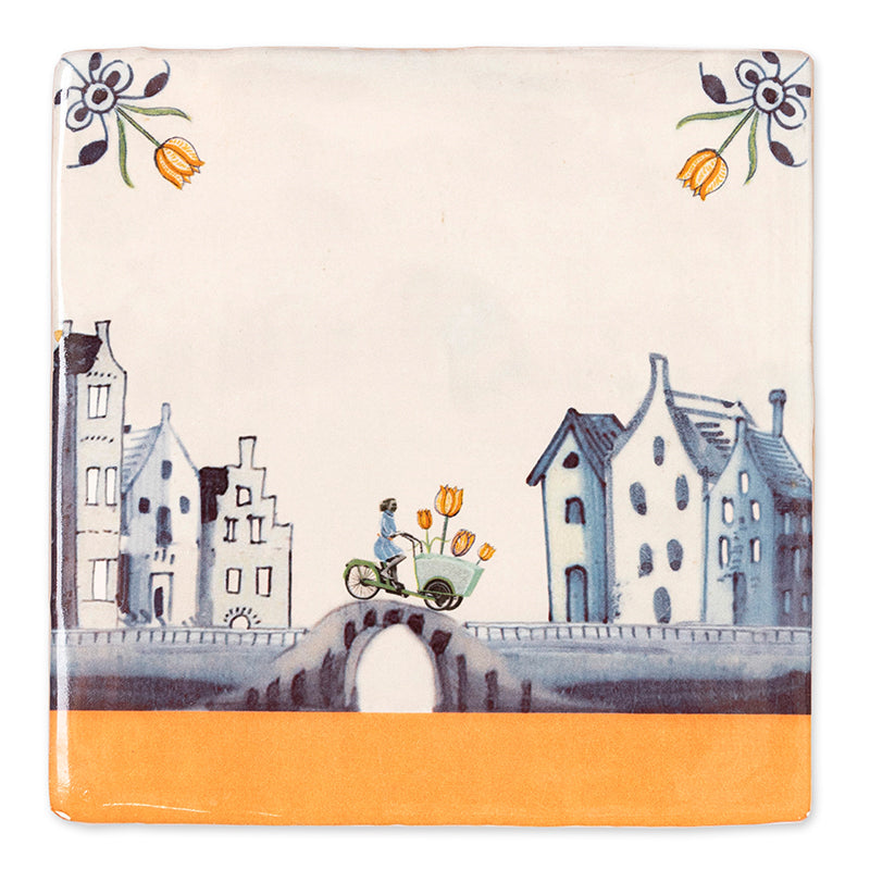 Tulips on their way to you 13x13