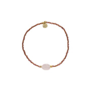 Rozenkwarts armband van a Beautiful Story met glanzende roze stenen, perfect voor sieraden en accessoires.
