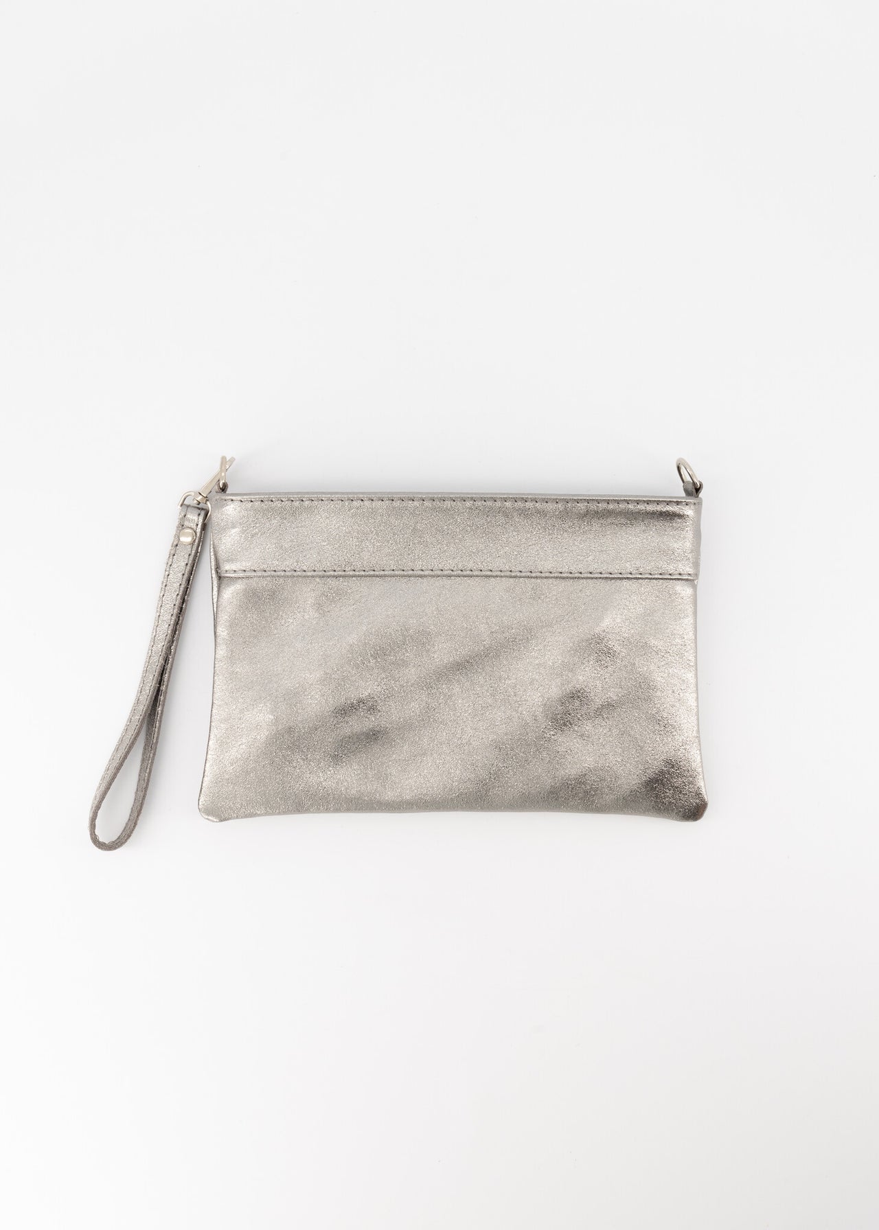 Valeria Metallic Clutch L513 Zilver