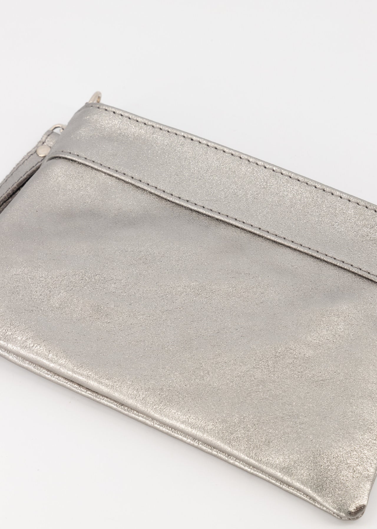 Valeria Metallic Clutch L513 Zilver