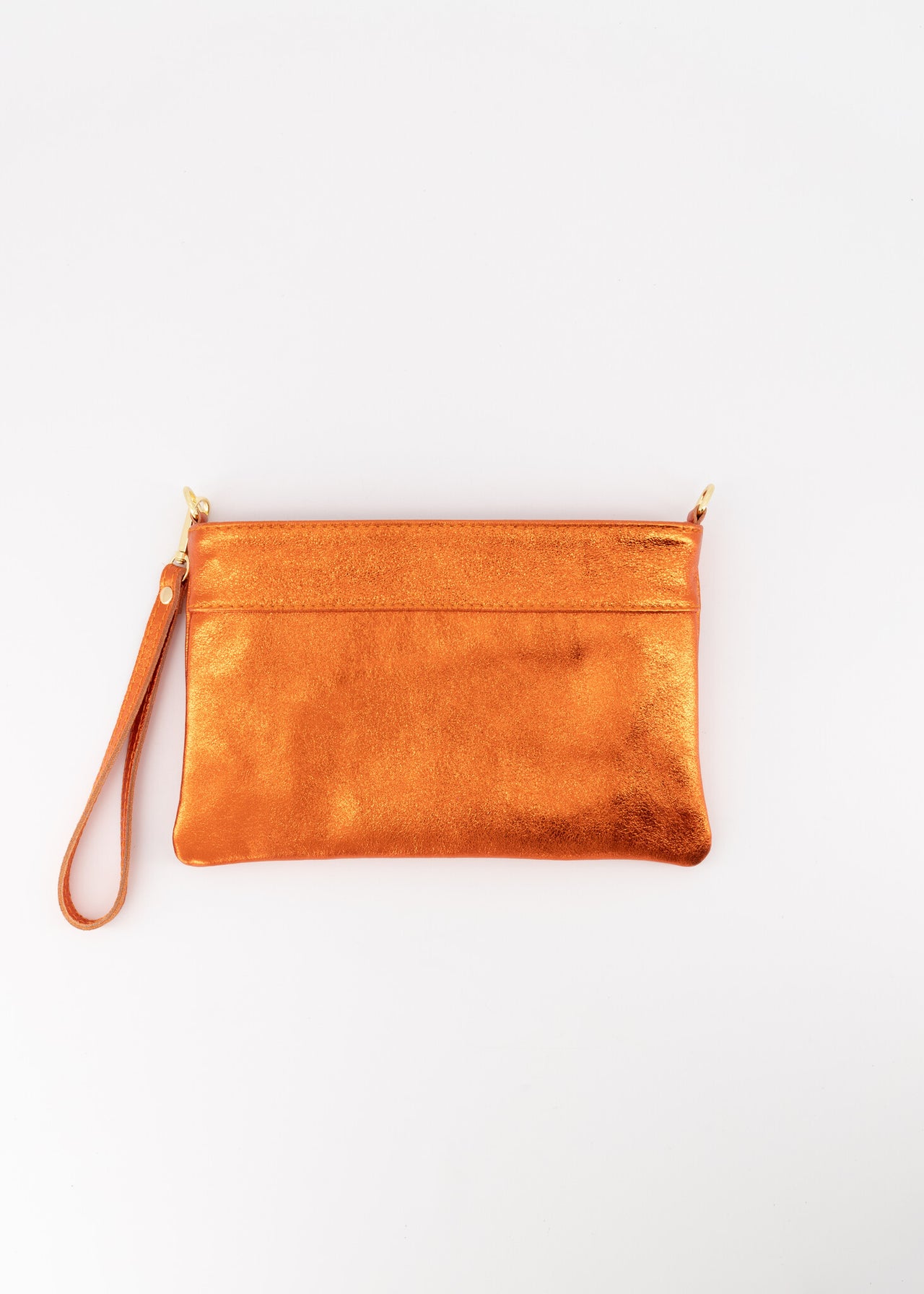 Valeria Metallic Clutch L520 Oranje