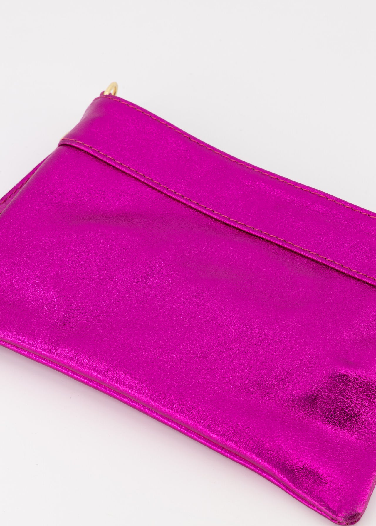 Valeria Metallic Clutch L538 Metallic Fuchsia