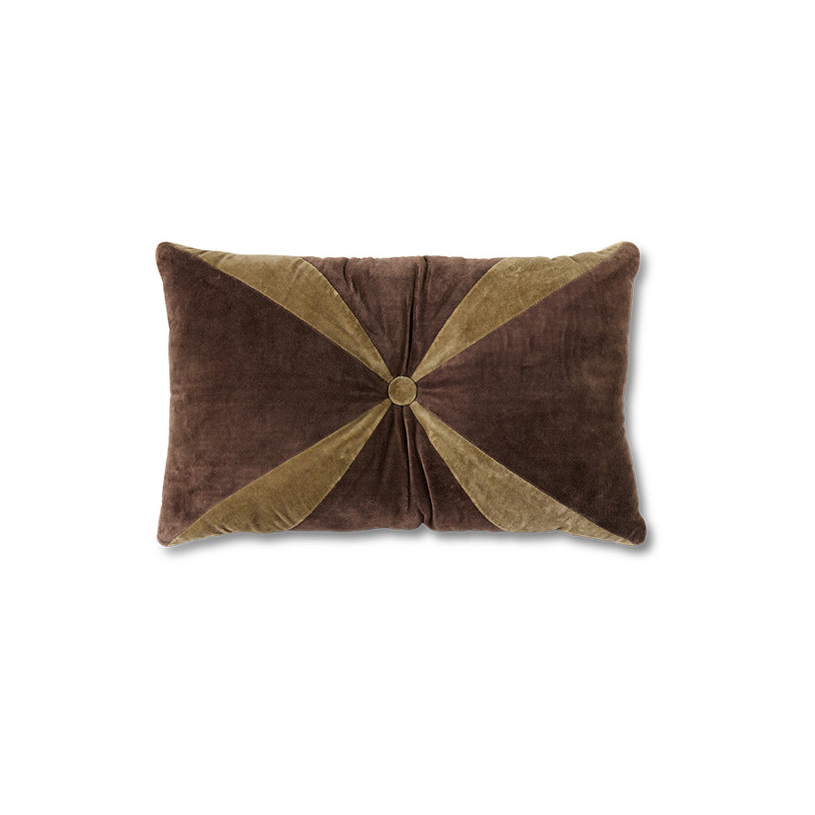 Velvet Brown Cushion (50x30) Brown - LEEF mode en accessoires